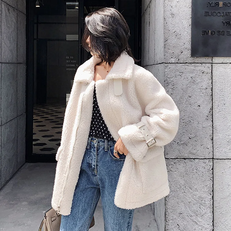 Fur Coat  Woman Winter Coats and Jackets The New Lamb Down Female Send To Overcome Keep Warm Loose Thicken