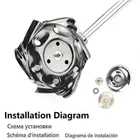 Новая Универсальная Головка триммера для травы, косилка из сплава, лоток для прополки, скребок для удаления корней травы, детали для резака травы, садовые инструменты