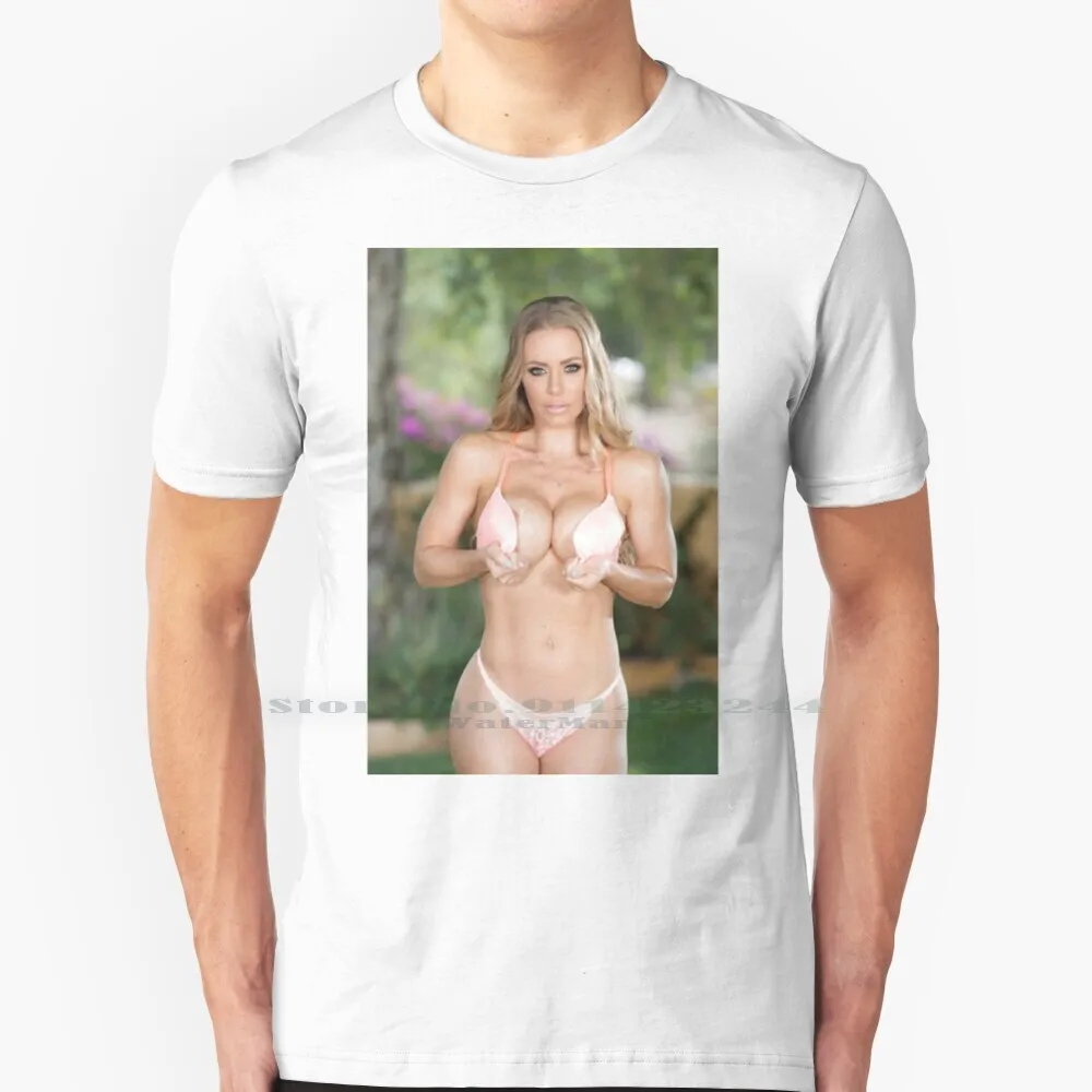 Постер Николь Энистон. Футболка из 100% чистого хлопка Nicole Aniston Xnxx xвидео
