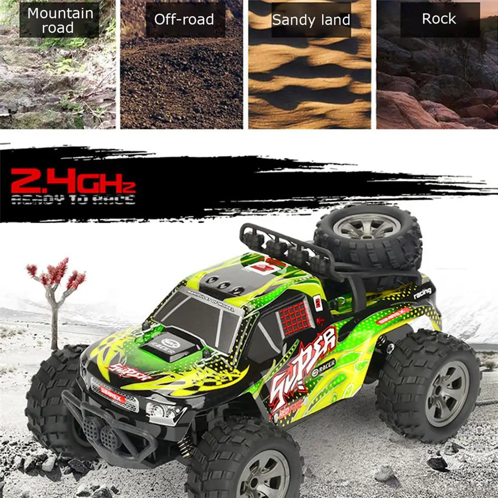 

2020 NEW MGRC RC Car 1:18 2.4G 4CH 2WD High Speed 20KM/h Brush Crawler Remote Control Car SUV Model Toys For Boys Gift