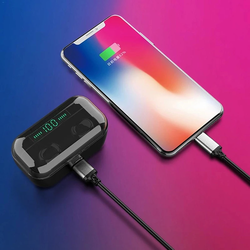 Беспроводные Bluetooth наушники TWS водонепроницаемые игровая гарнитура со