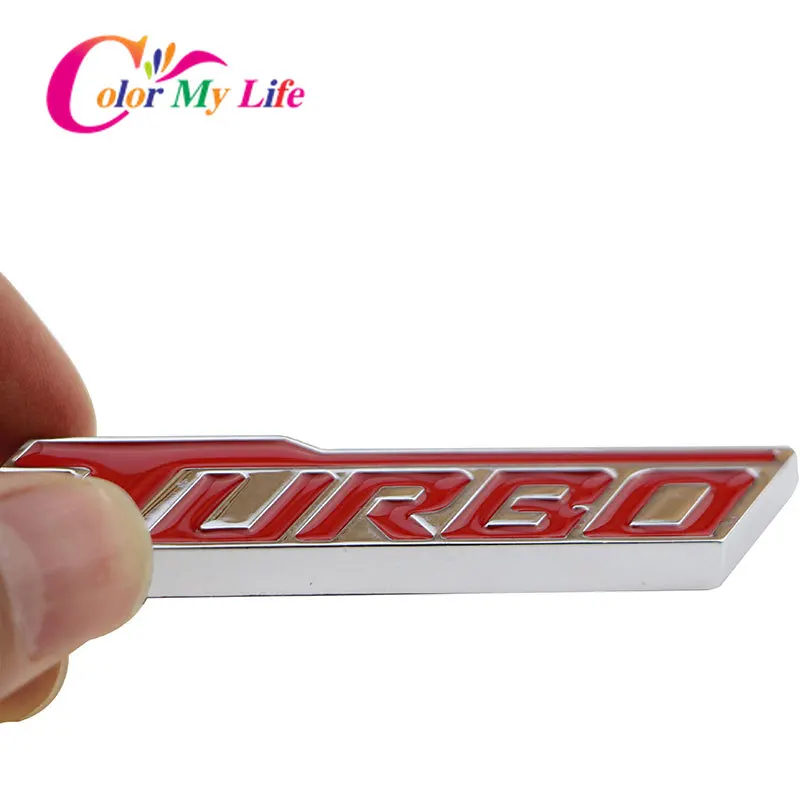 Цветной 3D металлический турбо суперchargeing хром эмблема переоборудования значок