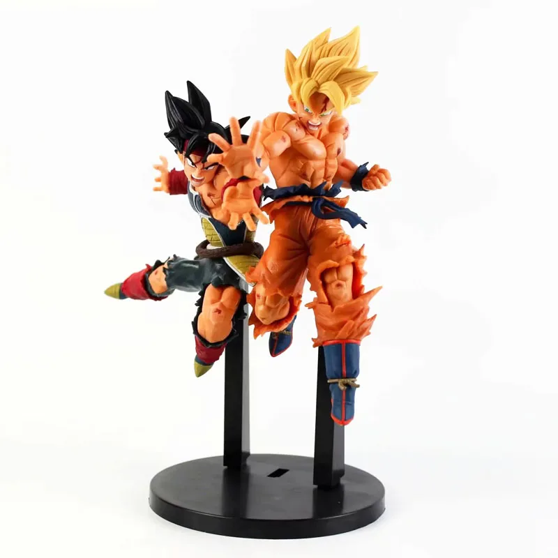 

Dragon Ball Action Figure Goku Burdock Father and Son Budokai Anime Figurine Battle Scene Boxed Model Collectible Toys