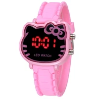 2020new cute cat child student girl electronic watch cartoon fashion watch cartoon silicone strap led electronic wrist watches
