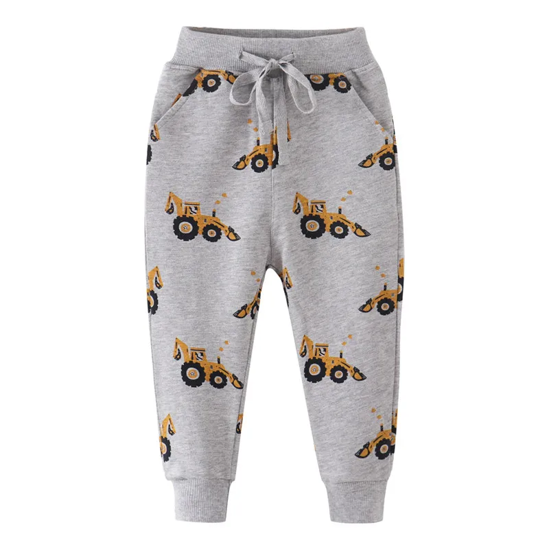 Детские хлопковые штаны шаровары для мальчиков с принтом динозавров|trousers for