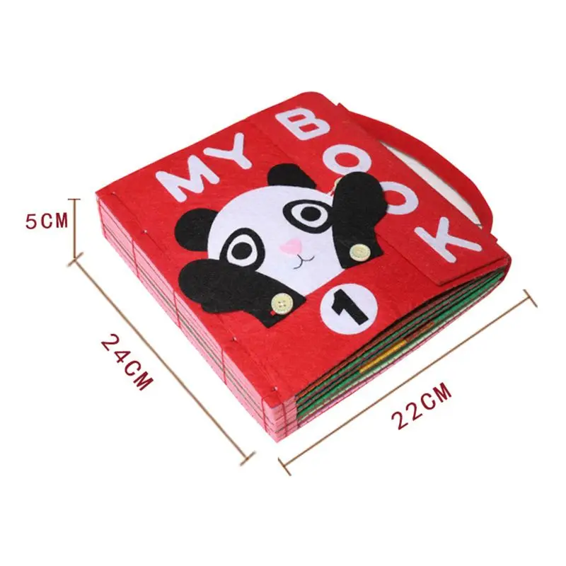 3D Детская Ткань Книга DIY Нетканая запись ручная интеллектуальная пазл детская