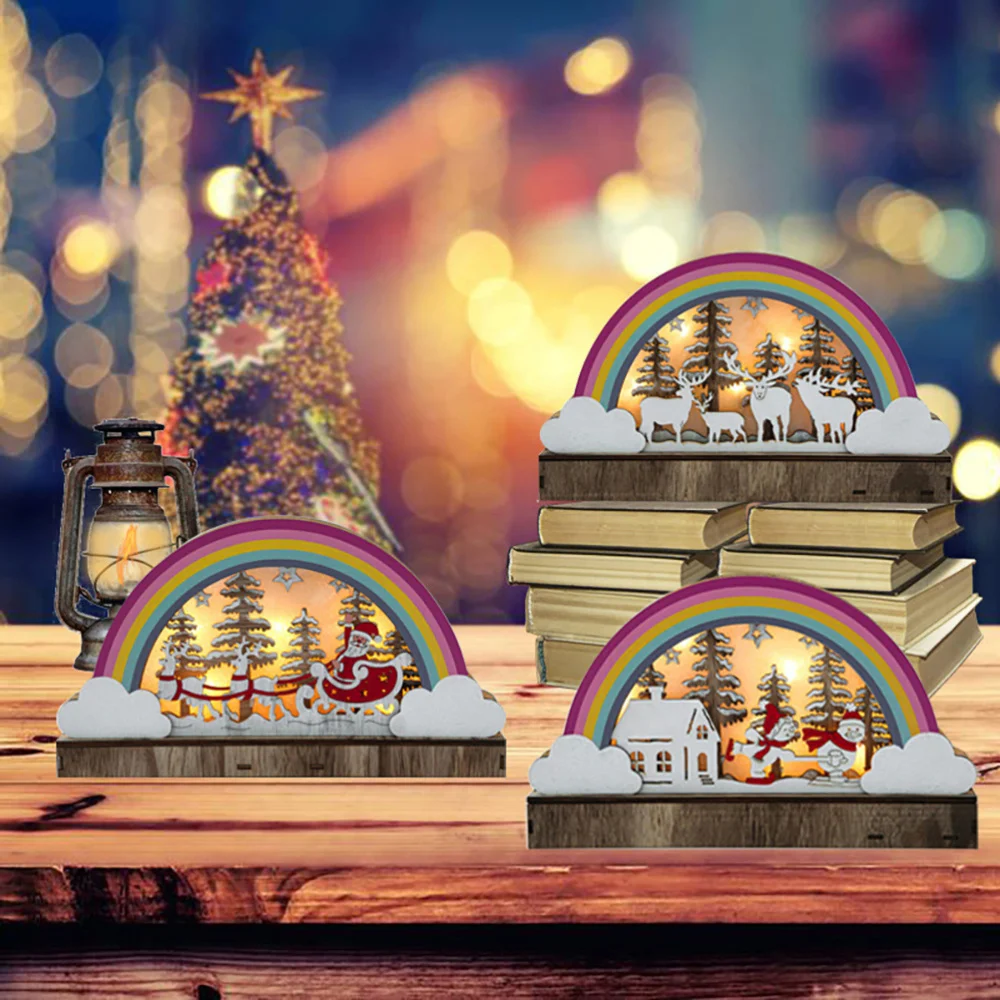 

1Pc Creative Snowman Pattern Desktop Ornament Christmas Adornment Home Decor