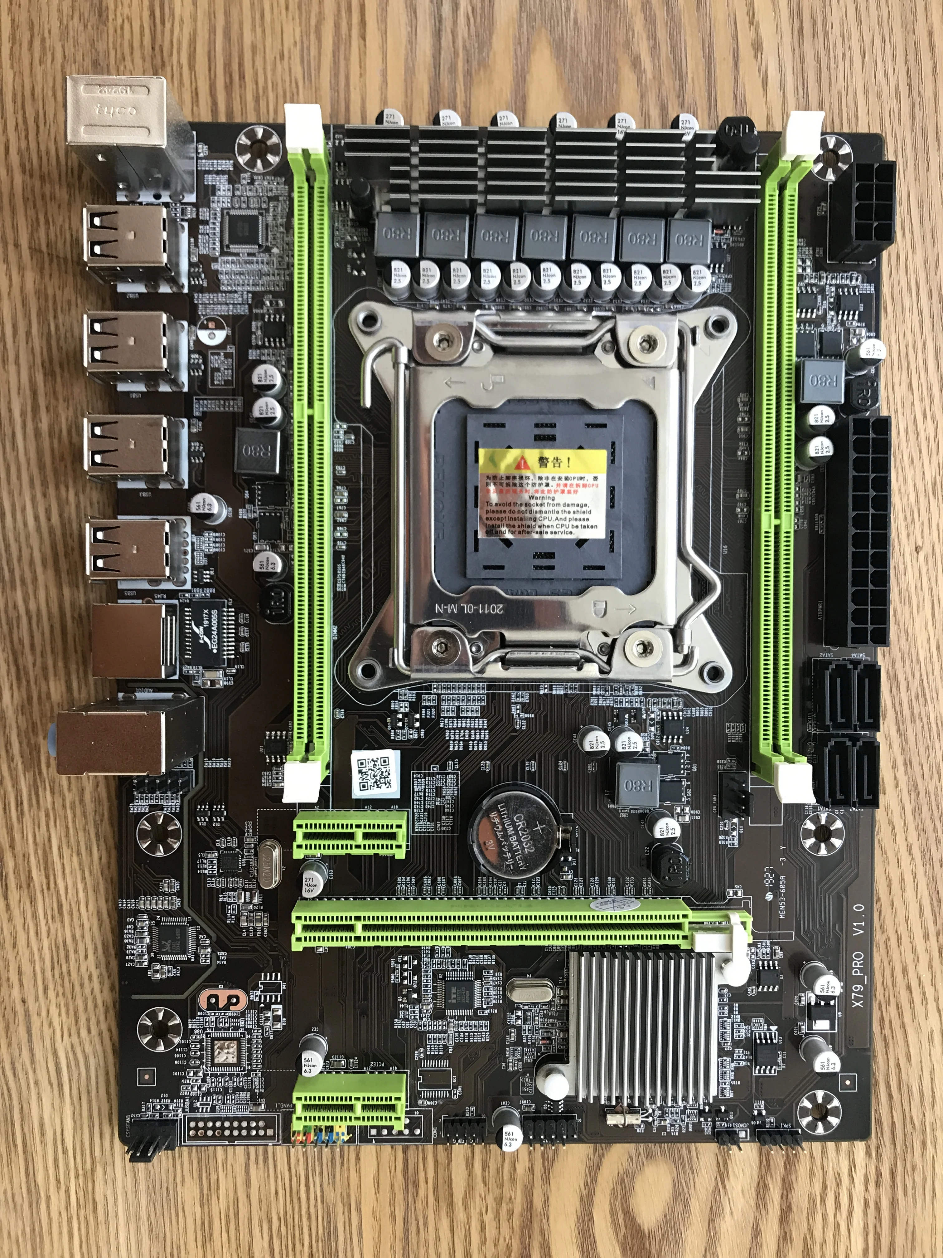 X79 Pro Материнская плата LGA 2011 USB2.0 SATA2 поддержка памяти REG ECC и процессор Xeon E5