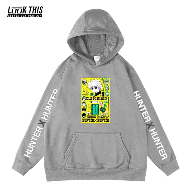 

HUNTER X HUNTER Japanese Anime Children's Clothing Hoodies Harajuku Sweatshirt Funny Cuff Printed Streetwear Casual Hooded