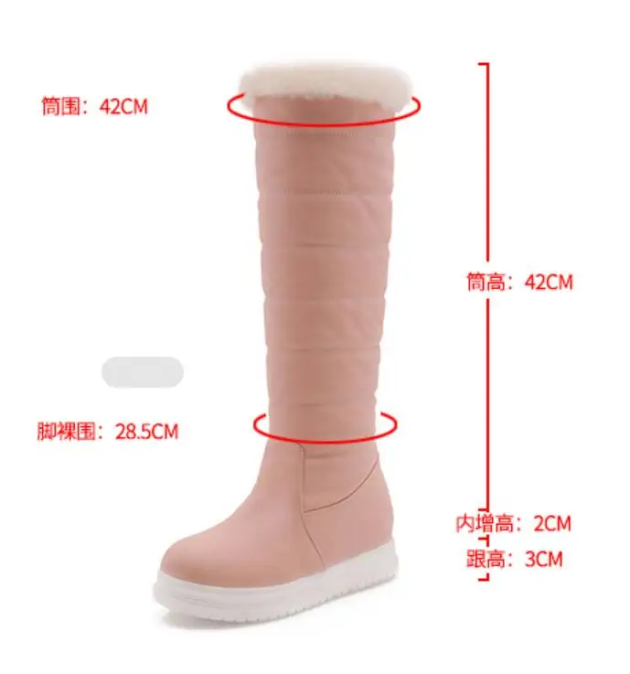 Женские сапоги на меху теплые зимние высоком каблуке черные до колена красные