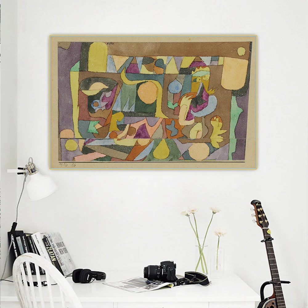 Citon Paul Klee 》 Varsalah холст искусство Масляная Живопись Художественная печать плакат