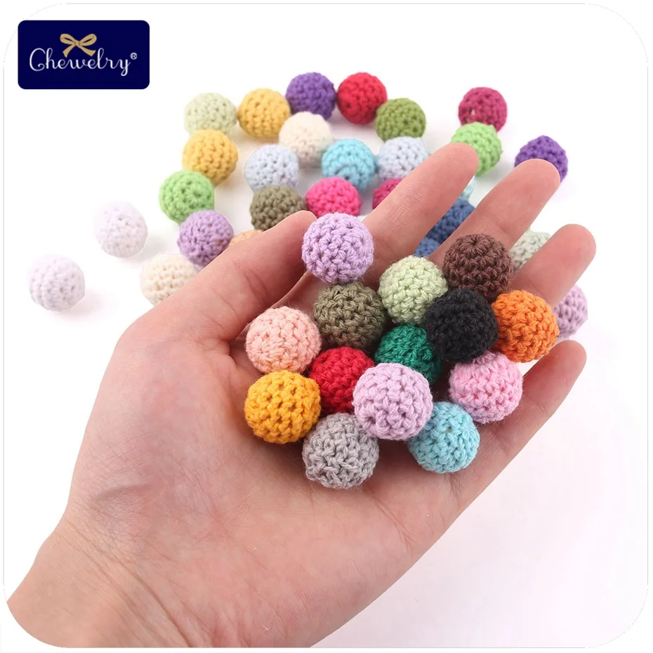 10 шт. деревянные бусины для прорезывания зубов 16 мм | Мать и ребенок