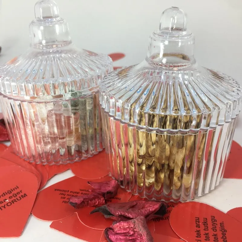 Стеклянный контейнер для конфет 1'li|Коробки обеда| |