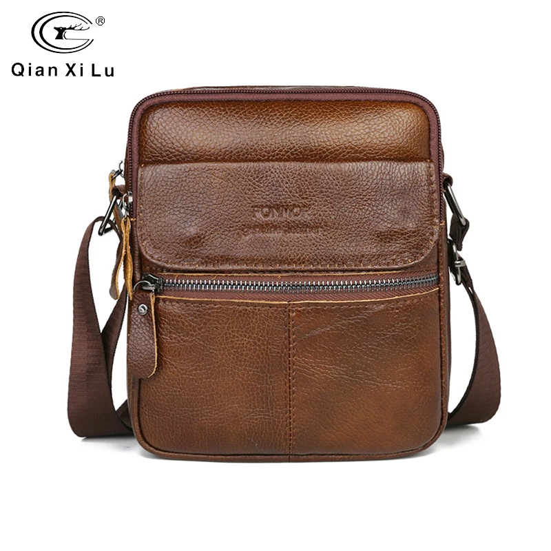 Сумка-мессенджер FONMOR Мужская из натуральной кожи |