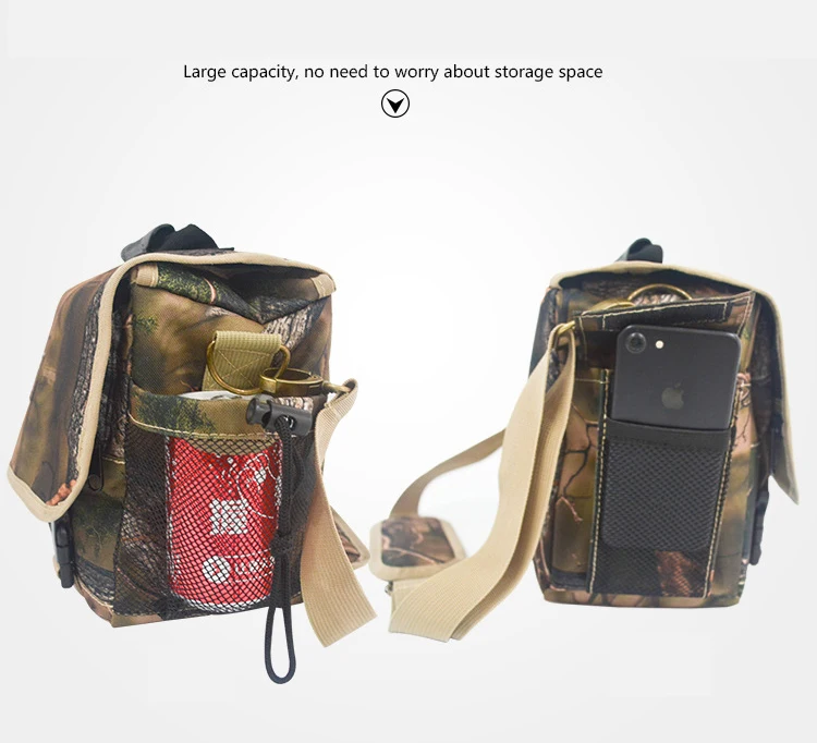 Уличная тактическая камуфляжная сумка Molle Военная охотничья на пояс