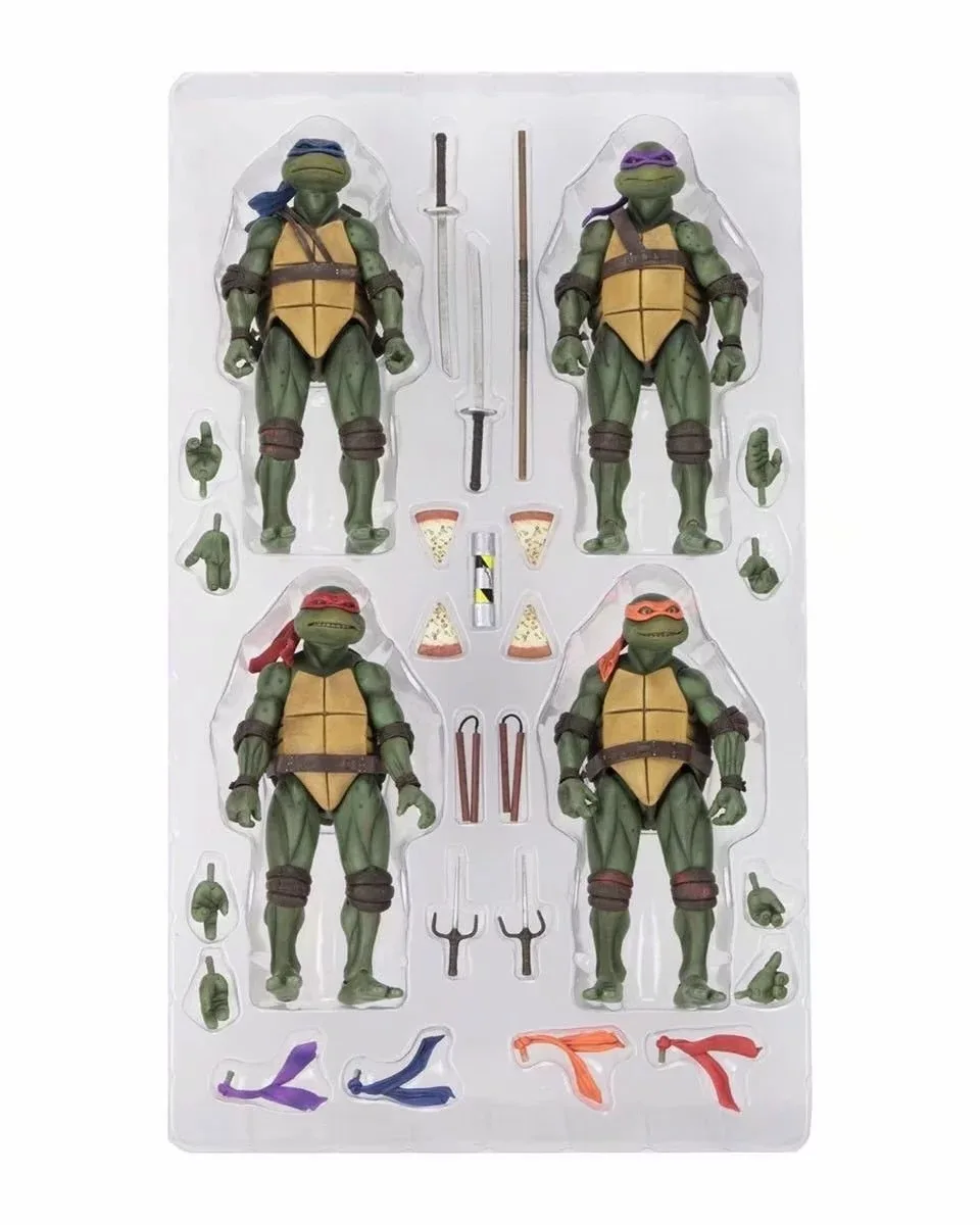 Hasbro 4 шт./лот NECA Черепашки Ниндзя TMNT SDCC Ограниченная серия " Коллекция подарочных гаражных комплектов