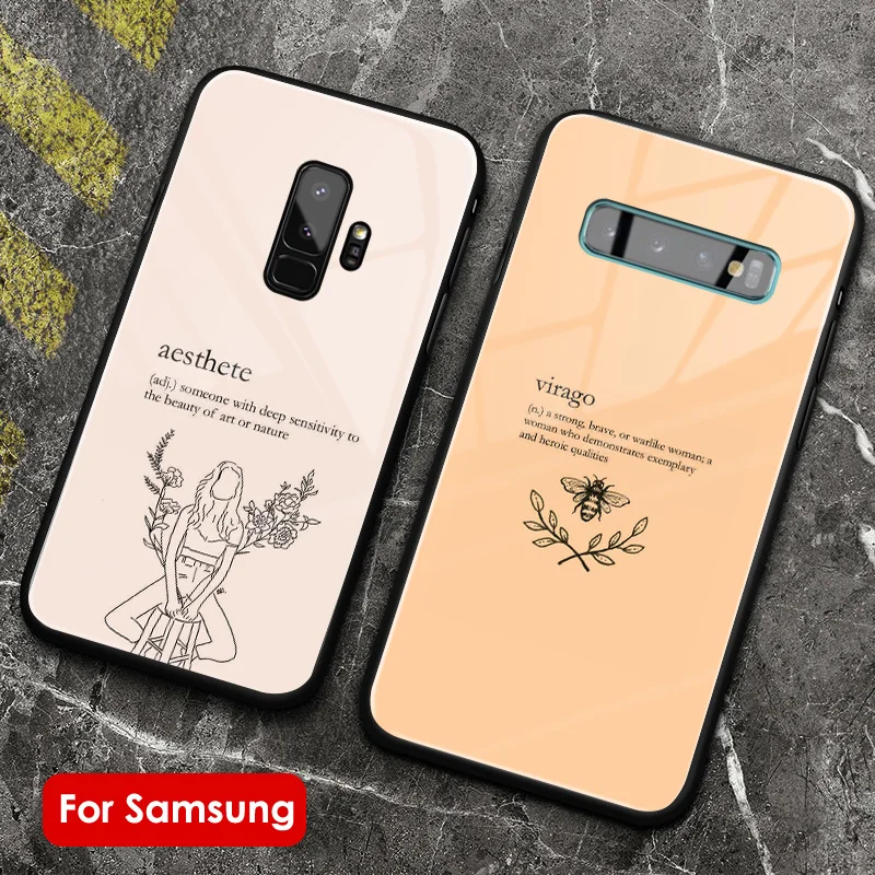 Эстетика шик минимальные цитаты мягкий силиконовый стеклянный чехол для