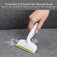 double head design manual lint fluff hair removal clothes cleaning brush tool