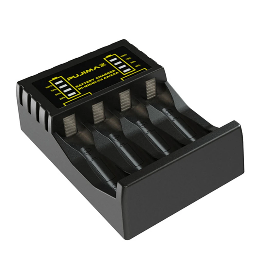 Зарядное устройство с 4 слотами USB для быстрой зарядки аккумуляторов 4X AAA/AA