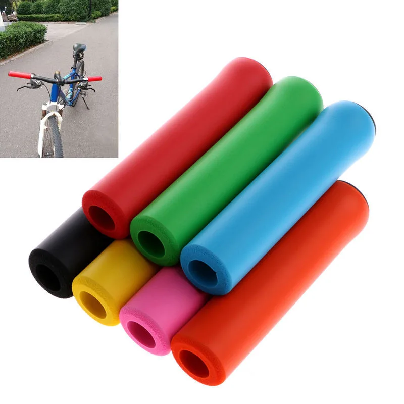 

2pcs Super Soft Bicycle Handle Bar Grips Cycling Bike Grips Silicone Anti-slip Handlebar Anti-skid shock-absorbing