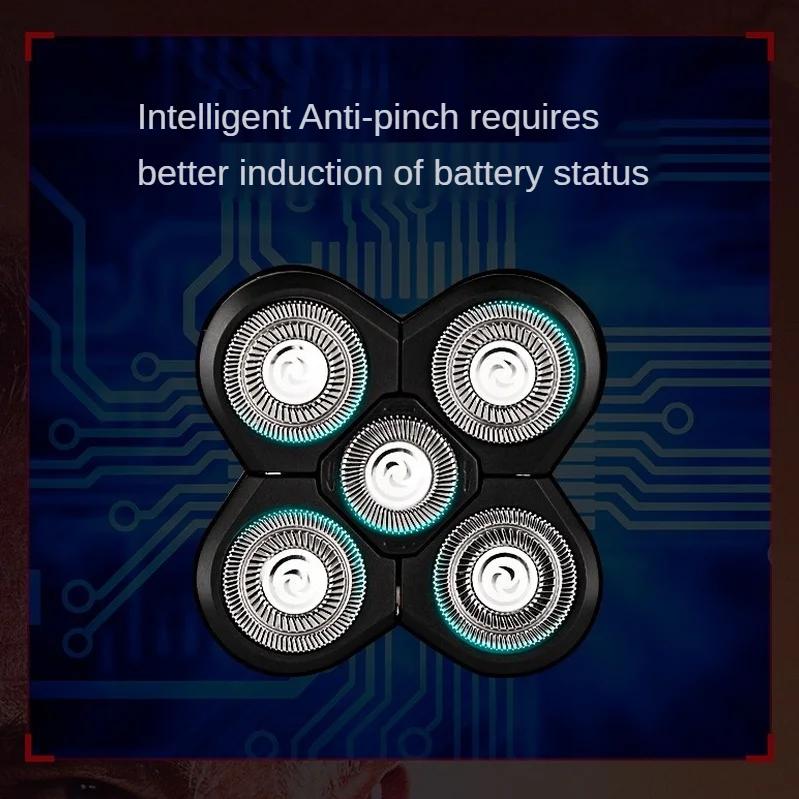 

4-in-one Terminator Mode Floating Electric Razor Hair Clipper Electric Nostril Hair Removal Knife Hair Salon Oil Head Styling