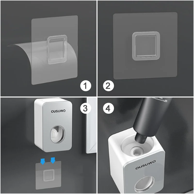 Новые автоматические соковыжималки для зубной пасты настенный стенд набор