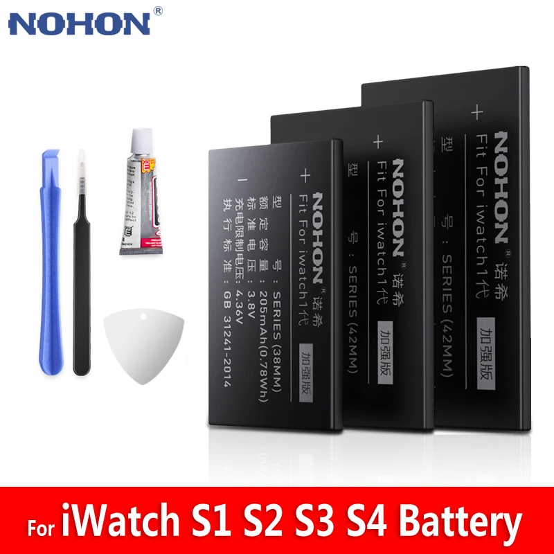 Аккумулятор NOHON для Apple iWatch Series 1 2 3 4 A1578 A1579 S1 S2 S3 S4 A1760 A1761|Аккумуляторы мобильных
