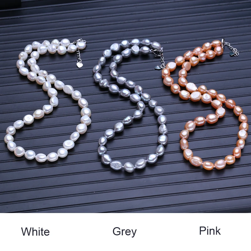 FENASY Natural Freshwater Pearl Necklaces For Women Baroque Long Necklace Wedding Jewelry Neck Accessories | Украшения и