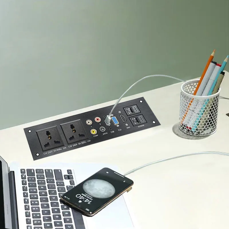 Мультимедийная USB аудио VGA Сеть из алюминиевого сплава HDMI совместимая с