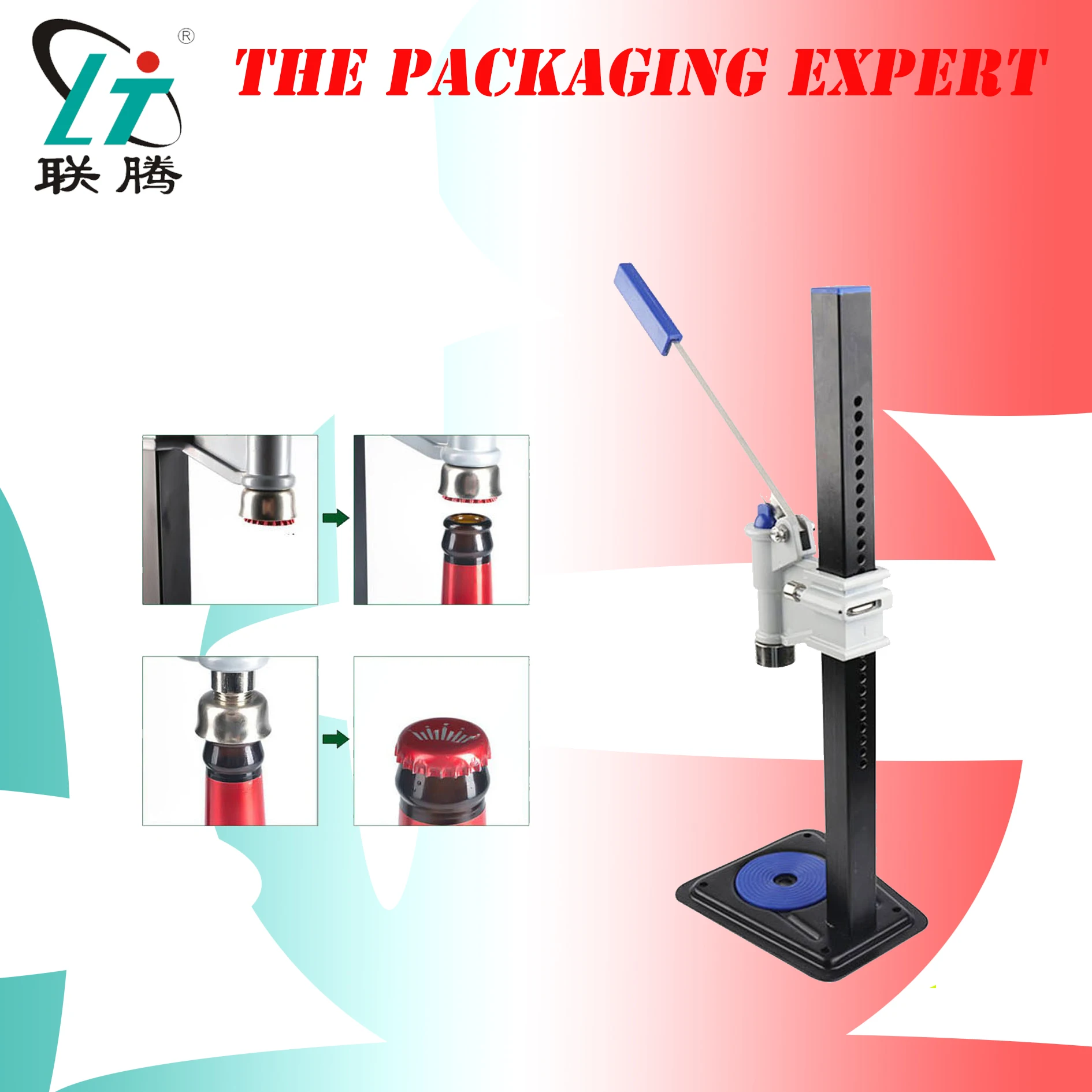 

Beer Bottle Cap Capping Machine Manual Beer Lid Sealing Beer Capper Soft Drink Capping Machine Soda Water Caper Free Shipping