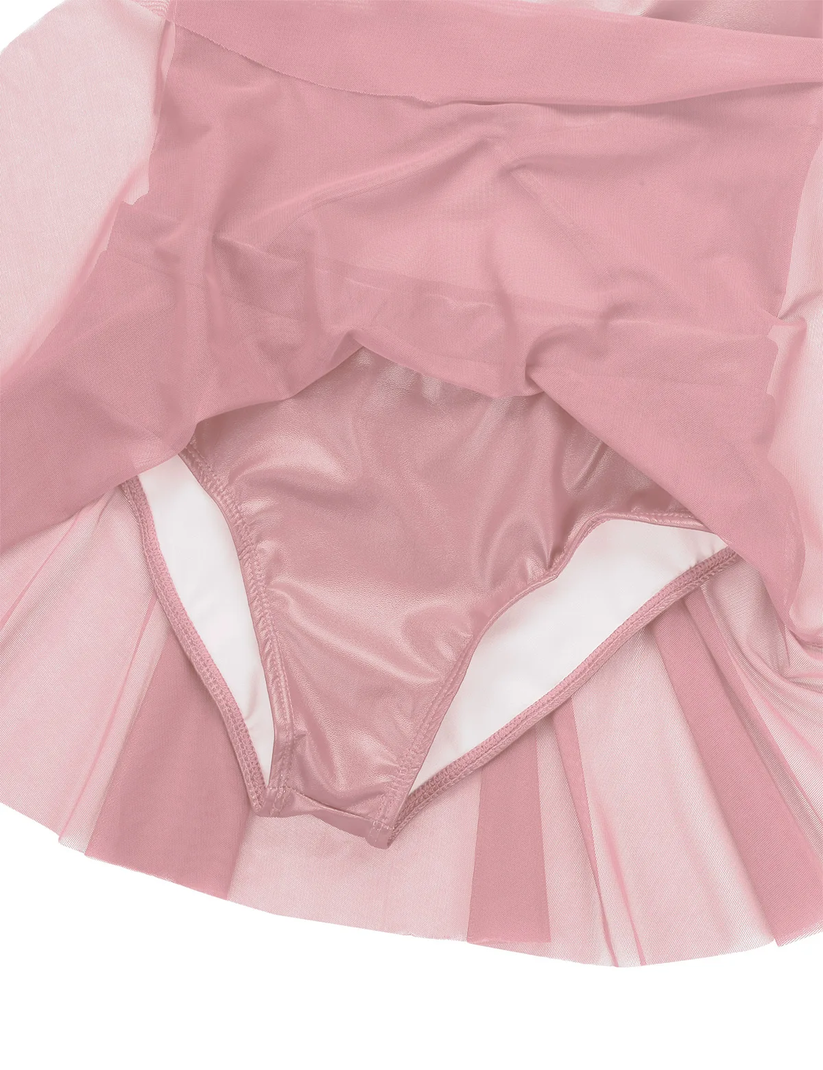 Детский костюм для балета и танца без рукавов из искусственной кожи |