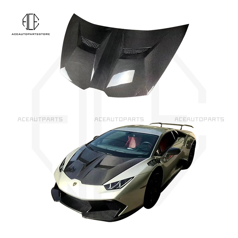 Передняя крышка из углеродного волокна для Lamborghini Huracan, передняя крышка багажника из углеродного волокна для Lamboghini LP580 LP610 LP640 EVO 2014-2021