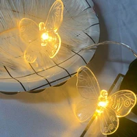 butterfly battery fairy light multi colors led lamp outdoor indoor decorative lighting for garden party christmas string lights