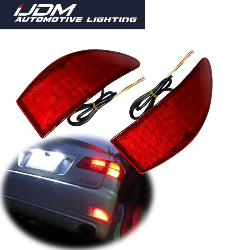Красный фонарь заднего бампера для Lexus IS250 IS300 IS350 GSE20 2006-2013 светоотражатель задний
