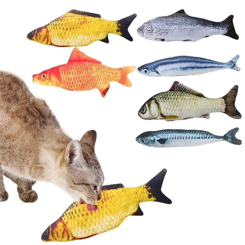 

1pc Catnip Toys Lifelike Realistic Fish Shape Bite Resistant Cat Chew Toy Pet Toy With Catnip Pet Supplies Cat Favors