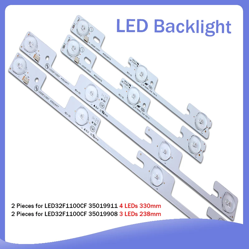 

4 piece/lot FOR Konka led32f1100cf LED32F1160CF LCD TV backlight bar 35018476 35018478 Backlight Optical lens