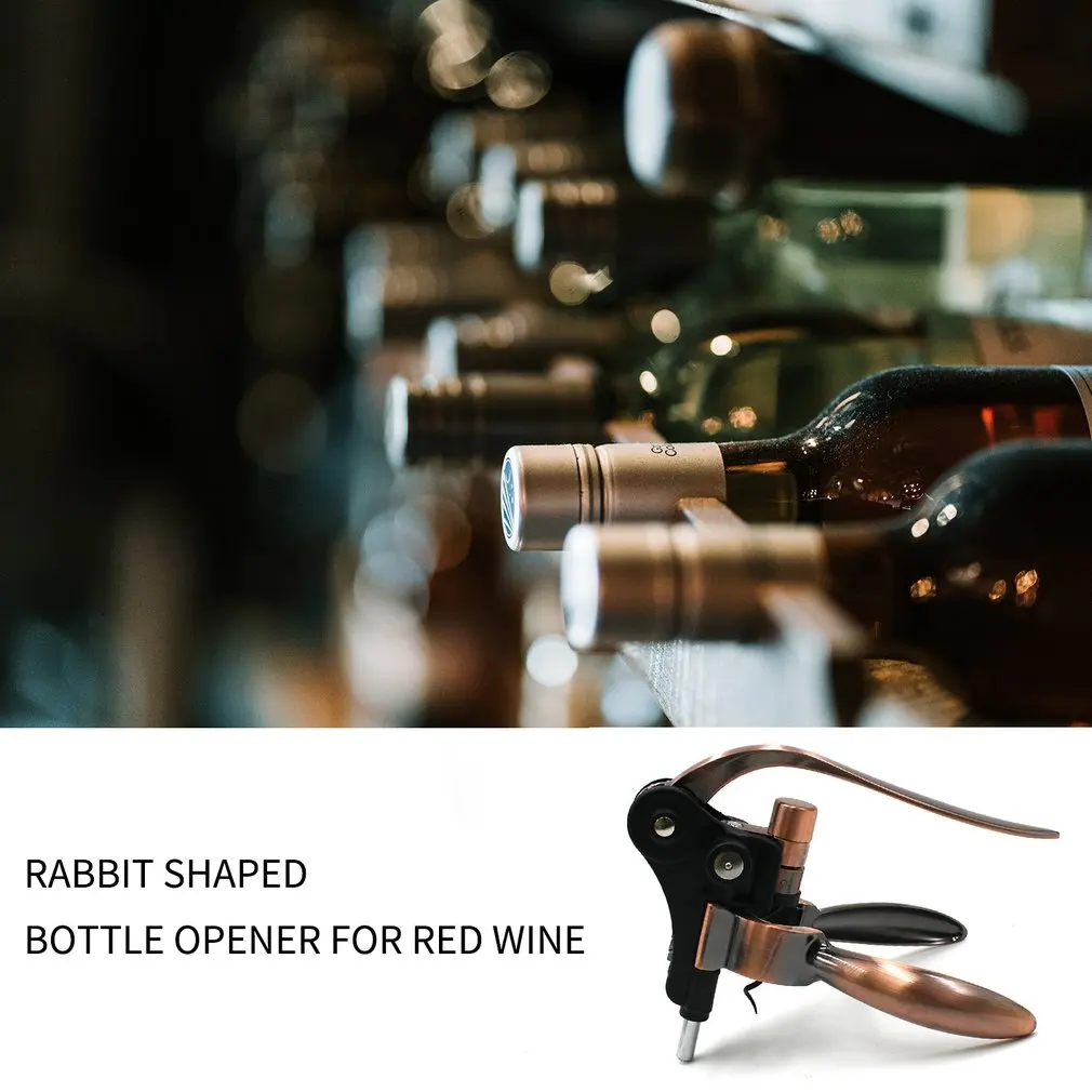 

Wine Opener Zinc Alloy Creative Wine Bottle Opener Rabbit-shaped Corkscrew Wine Bottle Openers For Home Use Kitchen Tools