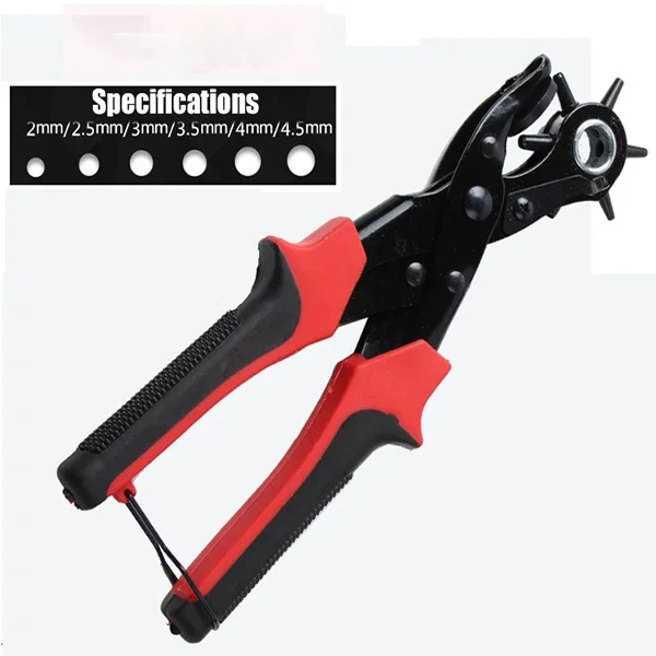 

Portable Belt Body Punch Clips Belt Strap Alloy Punching Pliers Belt Round Hole Puncher