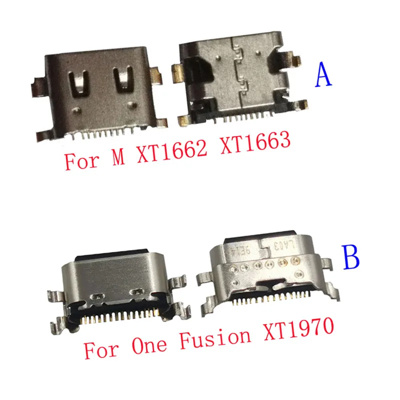 

50Pcs USB Charger Charging Dock Port Connector For Motorola Moto M XT1662 XT1663 One Fusion XT2073 XT2073-2 Jack Type C Plug