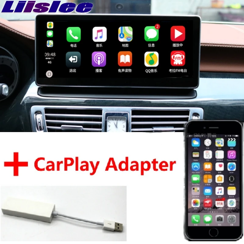 Автомобильный мультимедийный плеер Liislee NAVI CarPlay для Mercedes Benz MB CLS Class W218 X218 2011 ~ 2019