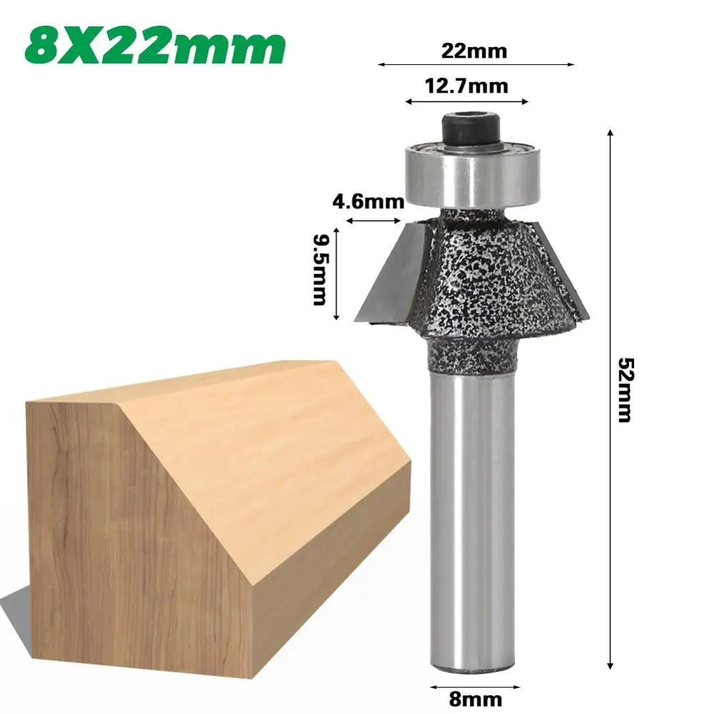 

30 Degree Bevel Trim Router Bit -8" Shank