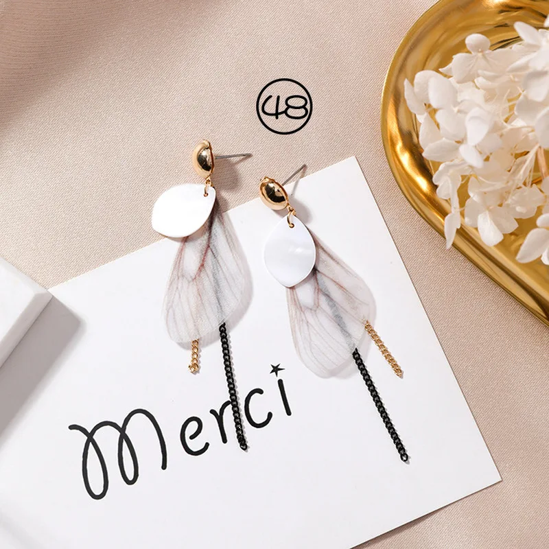 2018 простые милые серьги в Корейском стиле для девочек подвески виде длинных