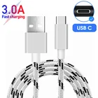 Кабель USB Type-C, для Samsung Galaxy A50, A70, A71, A72, A52, A32, A42, S21, 5G, A20, S8, S9, 3A