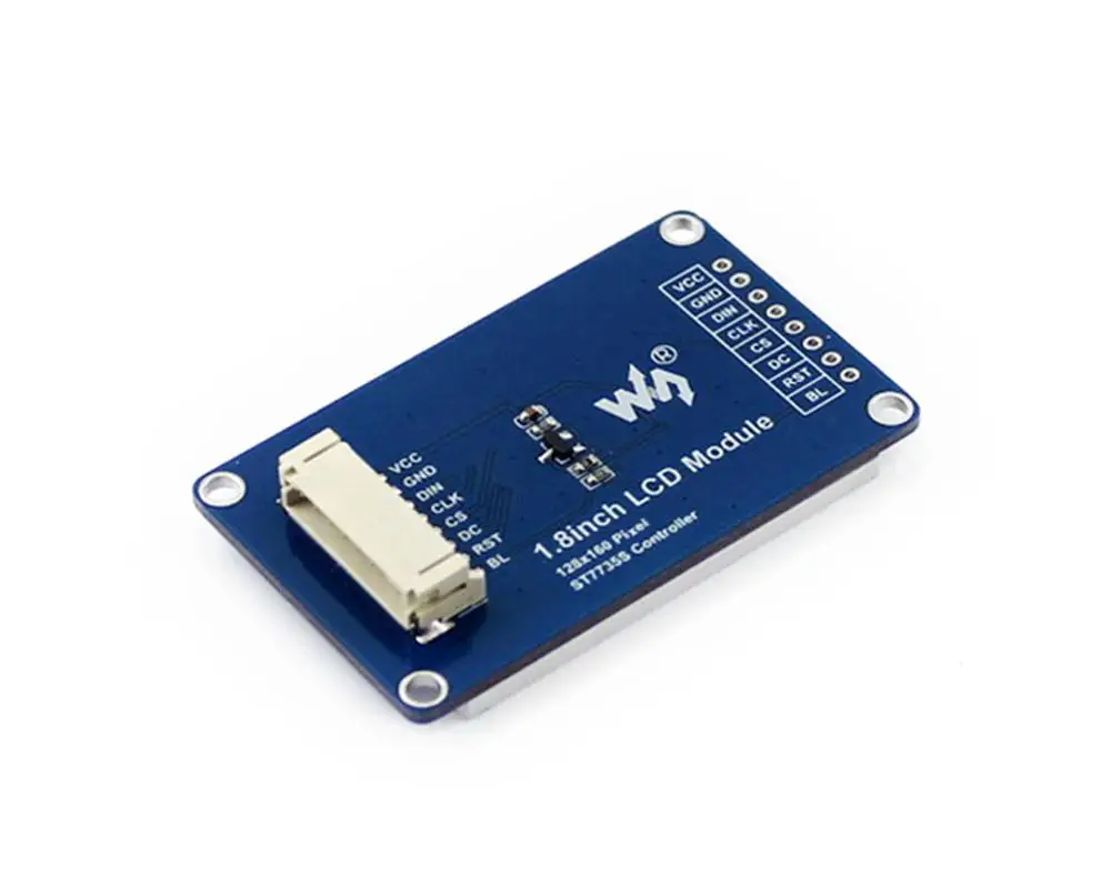 ЖК модуль Waveshare 1 8 дюйма дисплей 128x160 пикселей SPI интерфейс ST7735S светодиодная