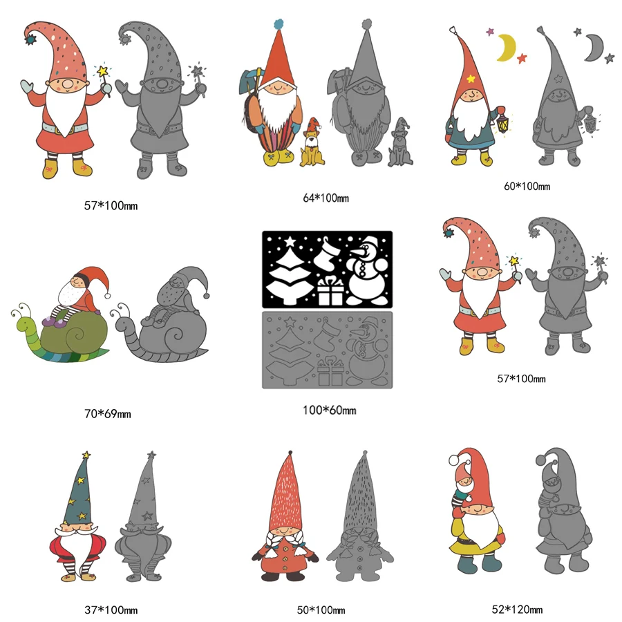 Рождество Санта Клаус серии металла резки штампы 2019 новые рождественские