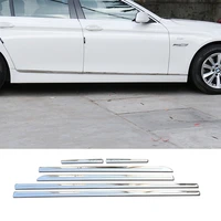 for bmw 5 series f10 2011 2016 stainless steel silver side door decoration strips trim car exterior accessories 6 pcs