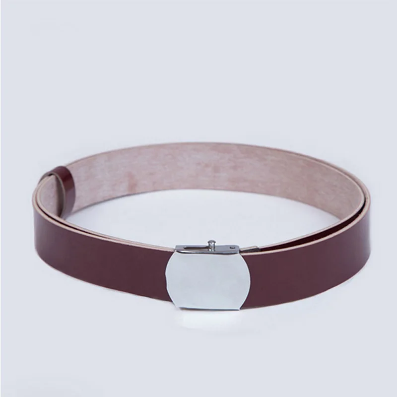 Новый дизайн ремень унисекс Однотонный Регулируемый с плоской пряжкой простой