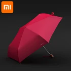 Зонт Автоматический плоский с 6 ребрами для Xiaomi, портативный дорожный Солнечный зонтик от дождя и дождя для детей, защита от УФ излучения, Академия
