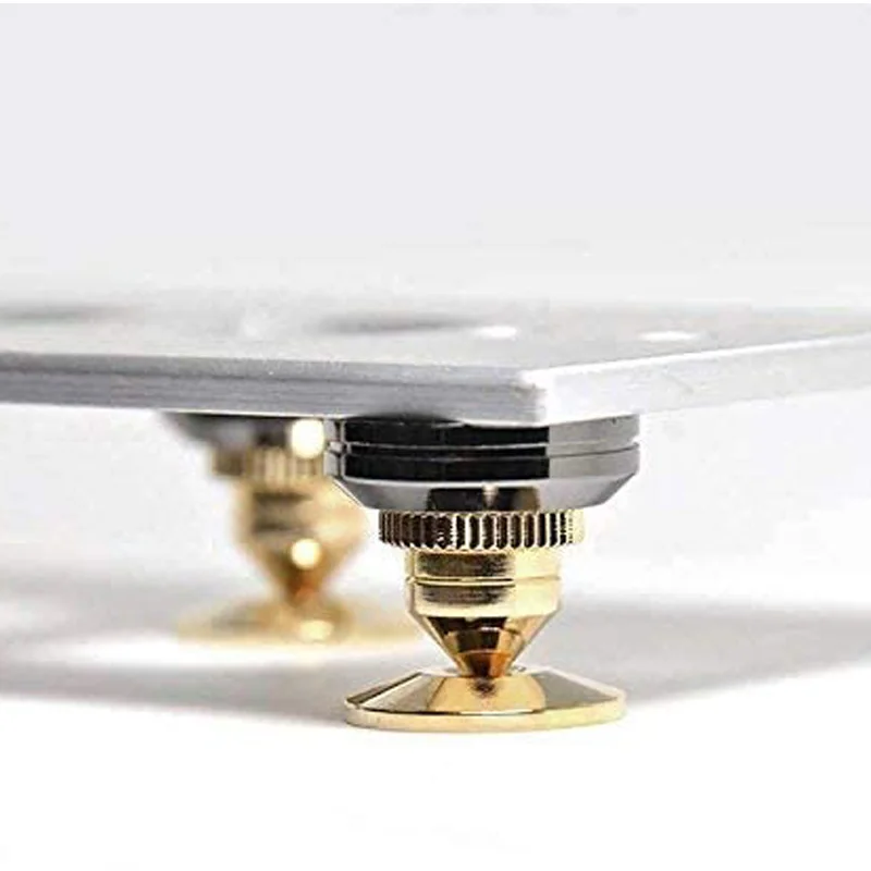 8 Набор позолоченный акустические шипы динамик стойки компакт-дисков аудио