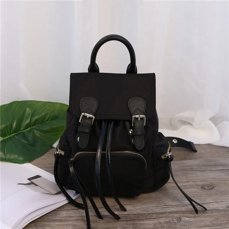 Fashiom Women Backpack Brand Designer Nylon Backpack England Style School Travel Bags Backpack